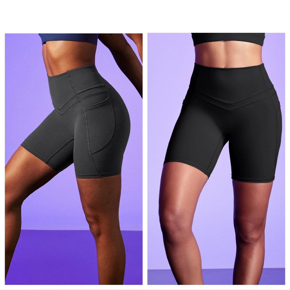 Two Iuga PowerTight sandwich front gym shorts
